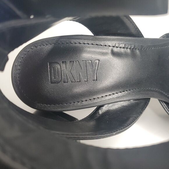 DKNY Women's Black Barra Ankle-Strap Platform Pumps Briella Sz 8M - Picture 7 of 10